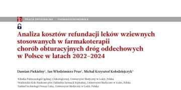 Wspólna publikacja studenta kierunku farmacja i naukowców Zakładu Technologii Postaci Leku oraz Kliniki Pulmonologii Ogólnej i Onkologicznej